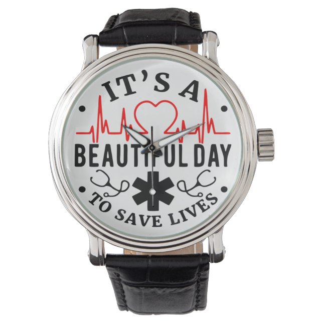 美しい暮らし救の日 腕時計 (正面)