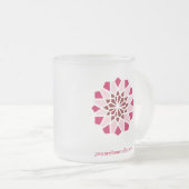 美しい曇らされたマグです フロストグラスマグカップ (正面右)