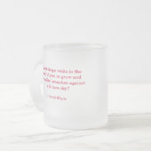 美しい曇らされたマグです フロストグラスマグカップ (正面左)