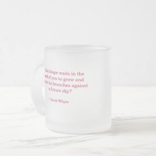 美しい曇らされたマグです フロストグラスマグカップ (正面左)