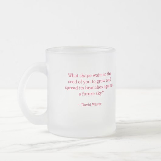 美しい曇らされたマグです フロストグラスマグカップ (左)