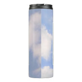 美しい曇り空の最高の犬の母かわい穏やかな青 タンブラー (裏面)