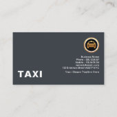 美しい曲がりフェイク金ゴールド波グエレガントレータクシー 名刺 (裏面)