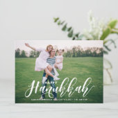 美しい書モダン道写真ハッピーHanukkah III シーズンカード (スタンド正面)