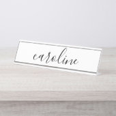 美しい書名 デスクネームプレート (正面)