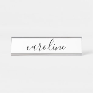 美しい書名 デスクネームプレート