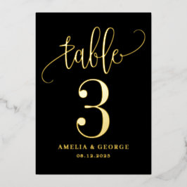 美しい書実在跡表番号カード 箔招待状