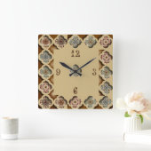 美しい書跡 スクエア壁時計 (ホーム)