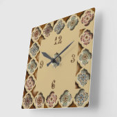 美しい書跡 スクエア壁時計 (傾斜)