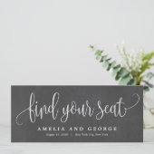 美しい書道あなたの座席カードを見つける メニュー (スタンド正面)