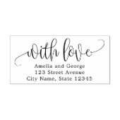 美しい書道パーソナライズされたの木印 ラバースタンプ (インプリント)