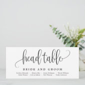 美しい書道座席表カード メニュー (スタンド正面)