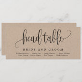 美しい書道座席表カード メニュー (正面/裏面)