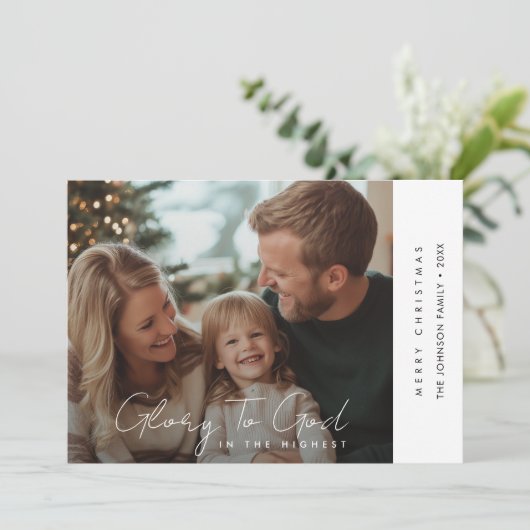 美しい書道神への宗教的栄光の写真 シーズンカード (スタンド正面)