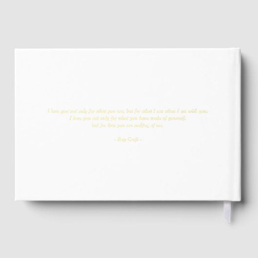 美しい書道編集可能なカラーフォイルゲストブック ゲストブック (裏面)