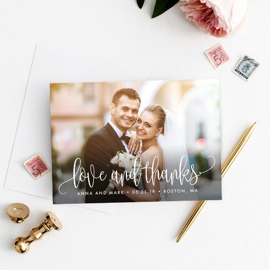 美しい書道編集可能カラーサンキューカード サンキューカード