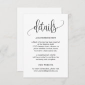 美しい書道編集可能カラー詳細カードLCC サンキューカード (正面/裏面)