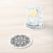 美しい曼荼羅 ラウンドペーパーコースター (インサイチュ)