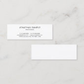 美しい最小主義のモダンでシンプルで粋な平野 スキニー名刺 (正面/裏面)