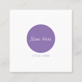 美しい最小主義の円の正方形の名刺 スクエア名刺