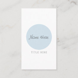 美しい最小主義の円の縦の名刺 名刺