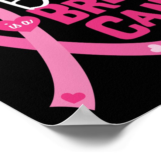 美しい最高の友人の乳がん生存者 ポスター (角)