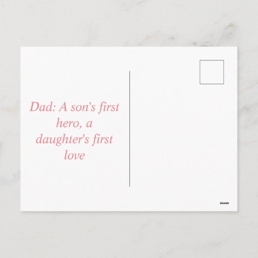 美しい月の夜ピンクの紫の父の日 シーズンポストカード (裏面)