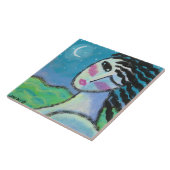 美しい月オリジナル抽象芸術アートセラミックタイル タイル (側面)