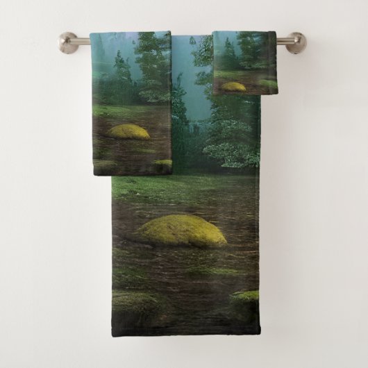 美しい月光の荒野のシーン バスタオルセット (インサイチュ)