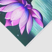 美しい月光ピンクの蓮の花 薄葉紙 (詳細)