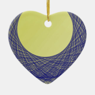 美しい月光輝く青い色 セラミックオーナメント