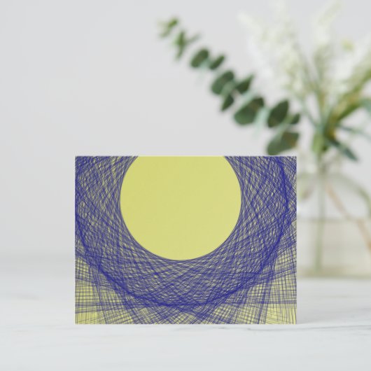 美しい月光輝く青い色 ポストカード (スタンド正面)