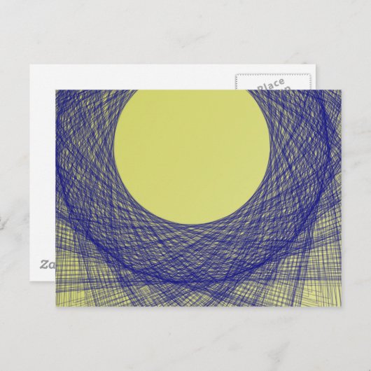 美しい月光輝く青い色 ポストカード (正面/裏面)