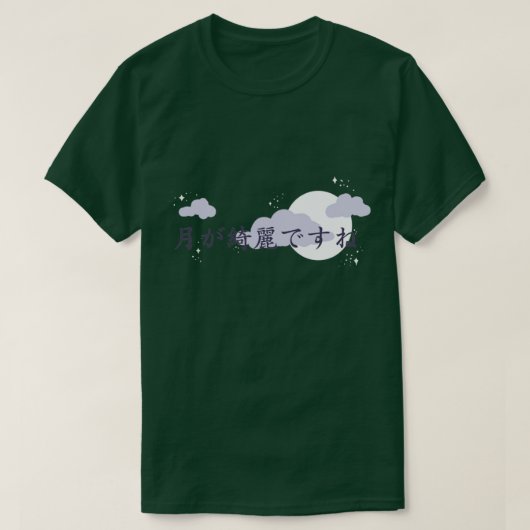 美しい月 Tシャツ (デザイン正面)
