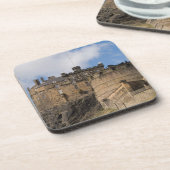 美しい有名な巨大なエジンバラ城 コースター (左側)