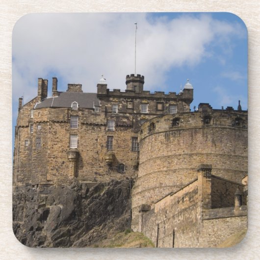 美しい有名な巨大なエジンバラ城 コースター (正面)