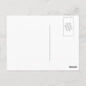 美しい服を着たレトロの若い女性 ポストカード (裏面)