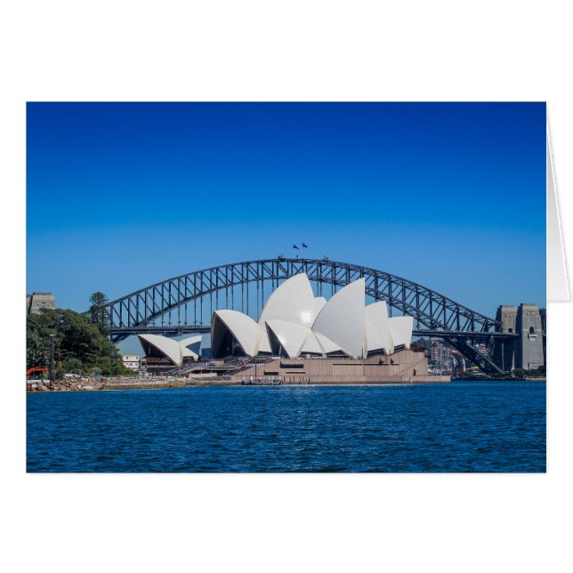 美しい朝のシドニー港 (正面横)