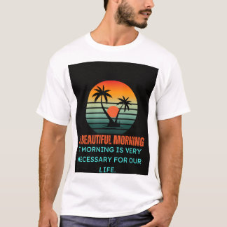 美しい朝のデザインTシャツ Tシャツ