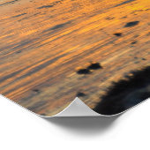 美しい朝のビーチ日の出の風景ポスター ポスター (角)