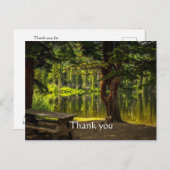 美しい朝の光での感謝の詩 ポストカード (正面/裏面)