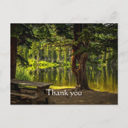 美しい朝の光のサンライズ礼拝詩に感謝 ポストカード (正面)