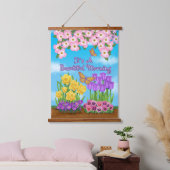 美しい朝の木の上に壁のタペストリーだ 吊り下げ型タペストリー (寝室)