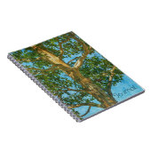 美しい木と空のアートジャーナル ノートブック (右側)