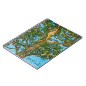 美しい木と空のアートジャーナル ノートブック (左側)