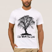 美しい木のシルエットTシャツ Tシャツ (正面)