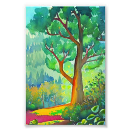 美しい木の写真の拡大 フォトプリント           