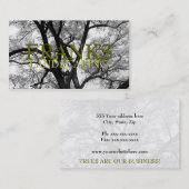 美しい木の自然の名刺 名刺 (正面/裏面)