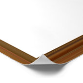 美しい木枠の壮観な驚空白のき ポスター (角)