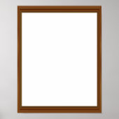 美しい木枠の壮観な驚空白のき ポスター (正面)